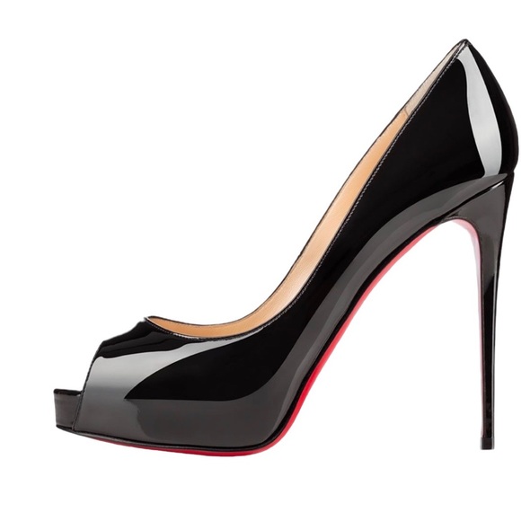 Authentic Christian Louboutin Very prive 120 black patent Size 38.5 - Picture 8 of 9